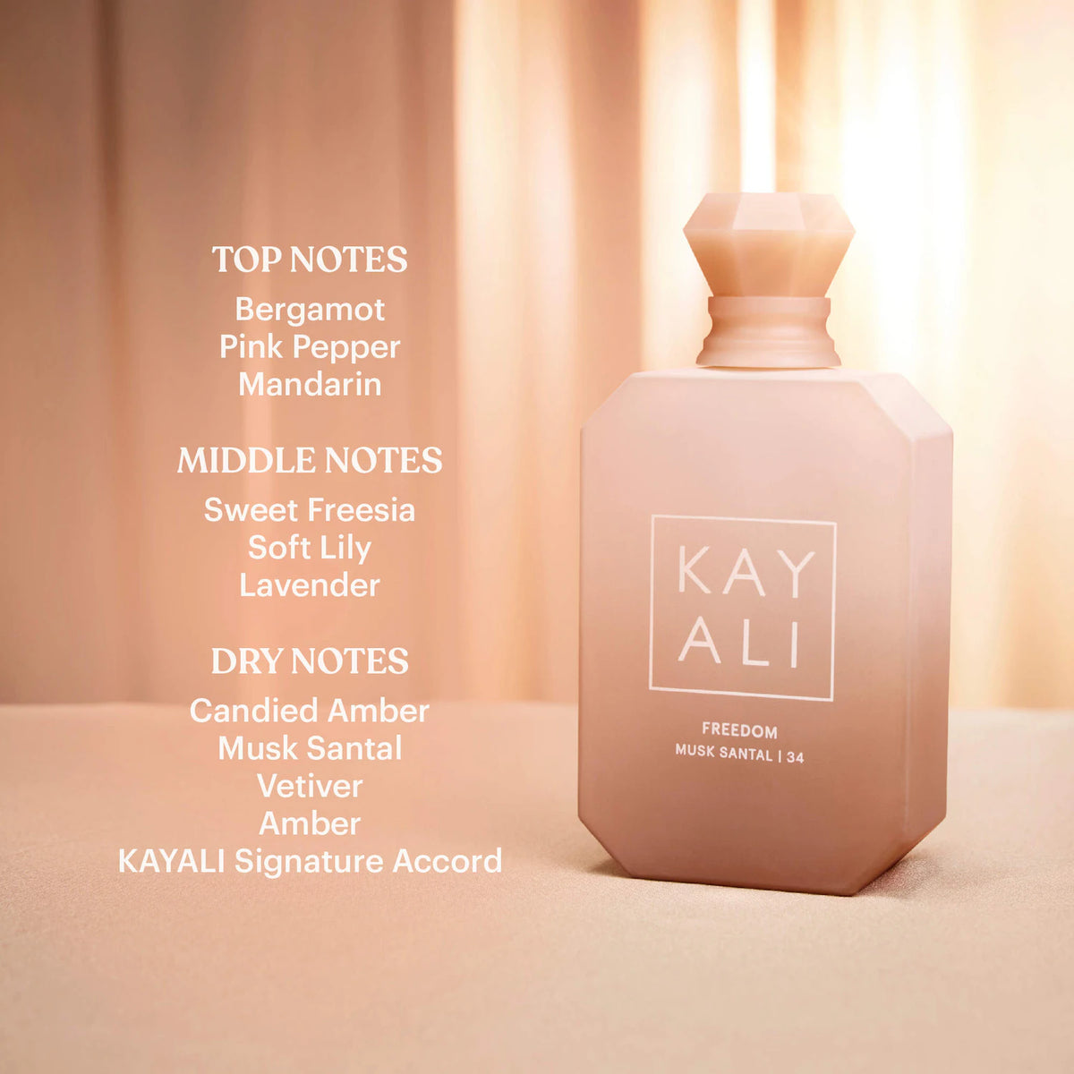 Kayali Perfume Sample Vials 1.5 ML - Freedom Musk Santal | 34