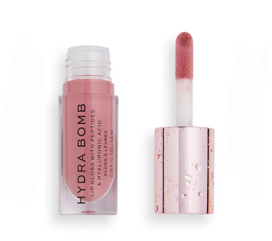 Makeup Revolution Hydra Bomb Lip Gloss Faux Pink Nude
