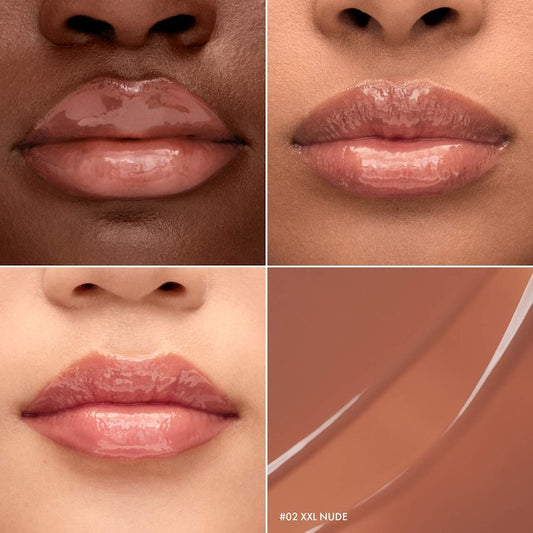 SEPHORA COLLECTION Outrageous Plump Hydrating Lip Gloss 02 XXL Nude - shimmer