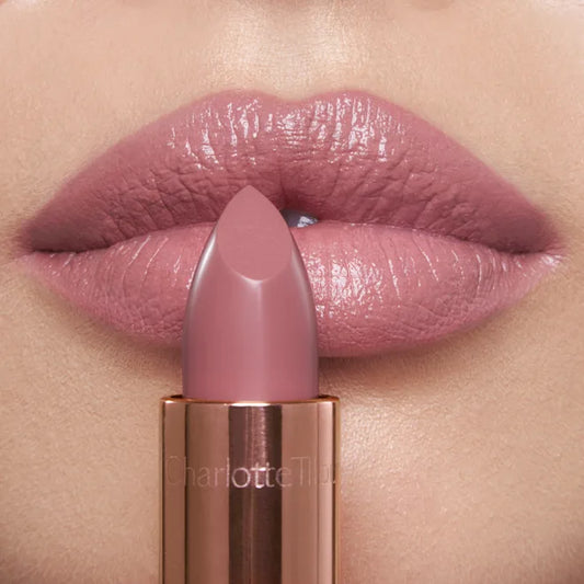 Charlotte Tilbury K.I.S.S.I.N.G Satin Shine Lipstick Shade-Pillow Talk Fair