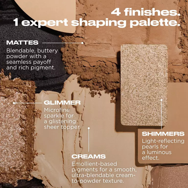 NAKED SHAPED MULTI-TASKING EYESHADOW PALETTE WARM