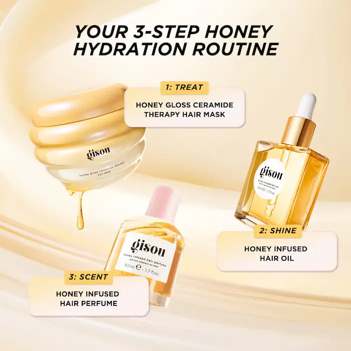 Gisou Honey Gloss Ceramide Therapy Hydrating Hair Mask 230ml