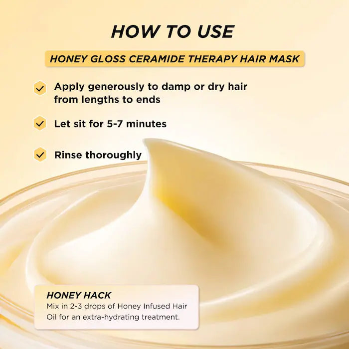Gisou Honey Gloss Ceramide Therapy Hydrating Hair Mask 230ml