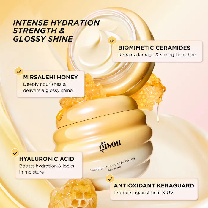 Gisou Honey Gloss Ceramide Therapy Hydrating Hair Mask 230ml