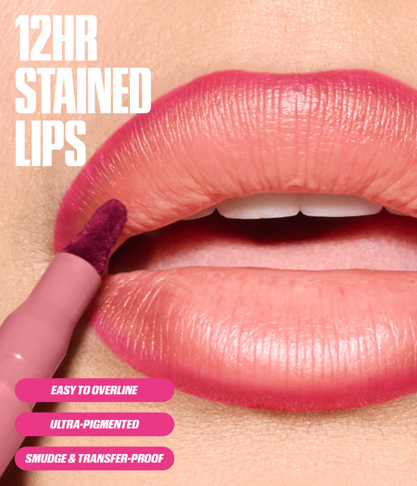 HUDA BEAUTY MAKEOUT SESH LIP DUO PEACHY NUDES