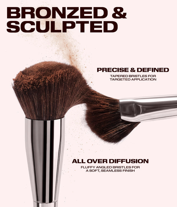 HUDA BEAUTY BRONZER AND CONTOUR BRUSH