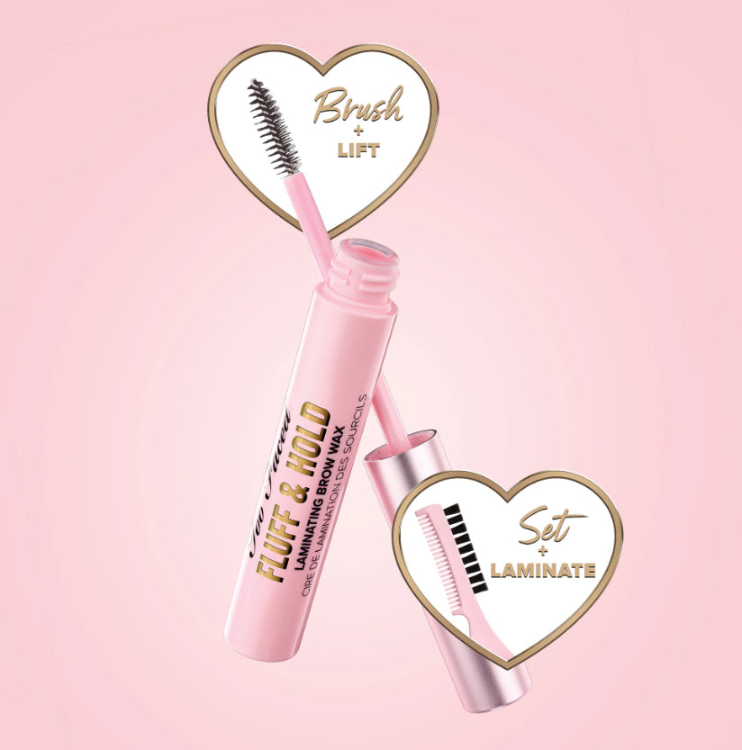 Too Faced Fluff & Hold Laminating Brow Wax - Natural-Looking Demi-Matte Finish