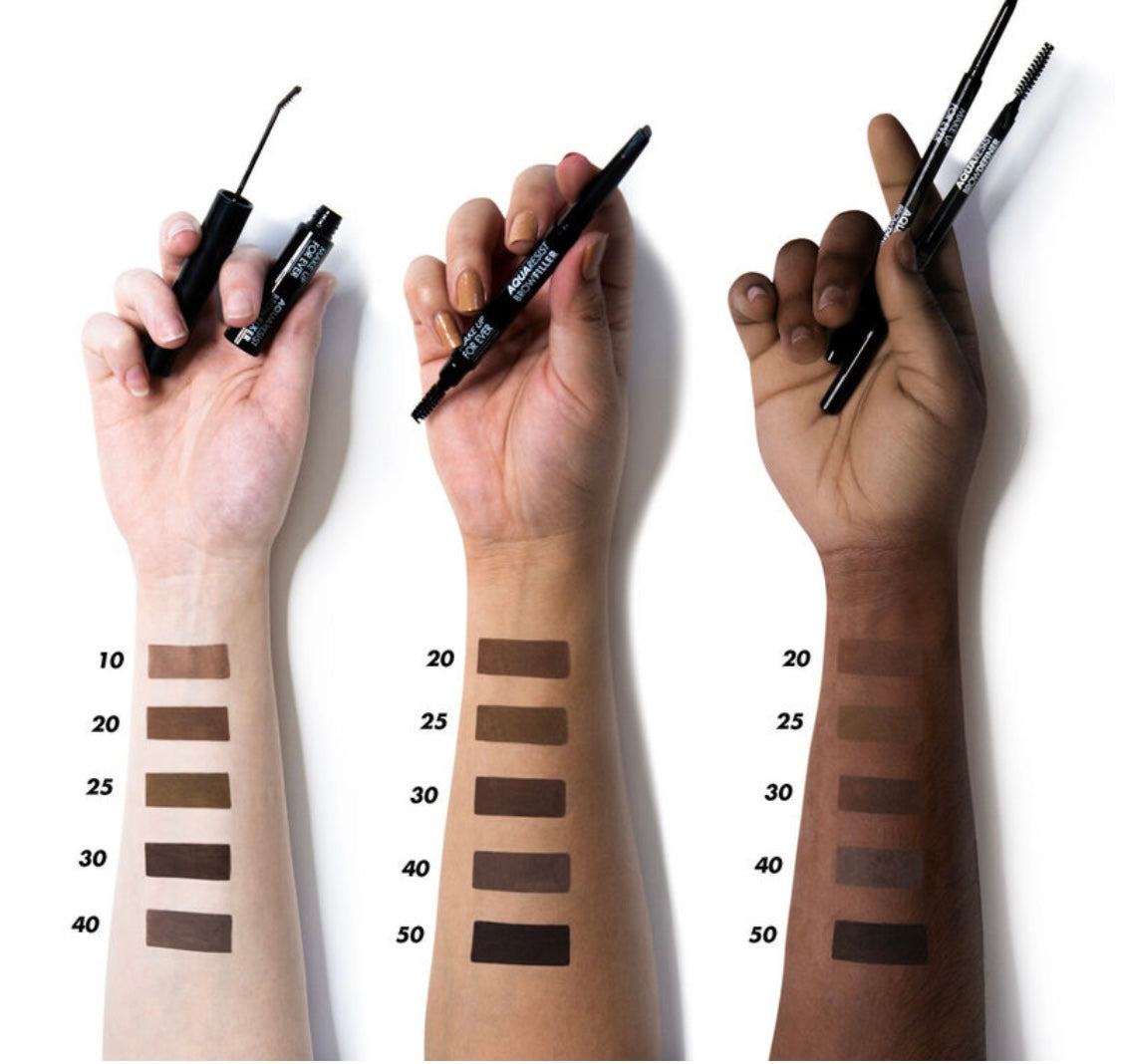 MAKE UP FOR EVER AQUA RESIST BROW DEFINER - Shade: 50 - Dark Brown