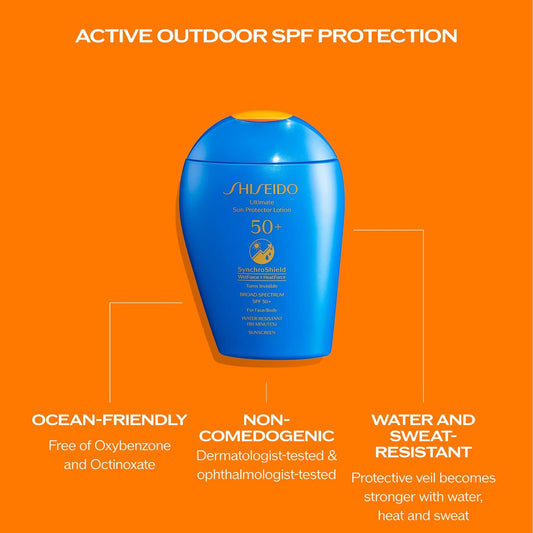 Shiseido Ultimate Sun Protector Lotion - SPF 50+ Lotion, 1.7 Fl Oz, 50 mL