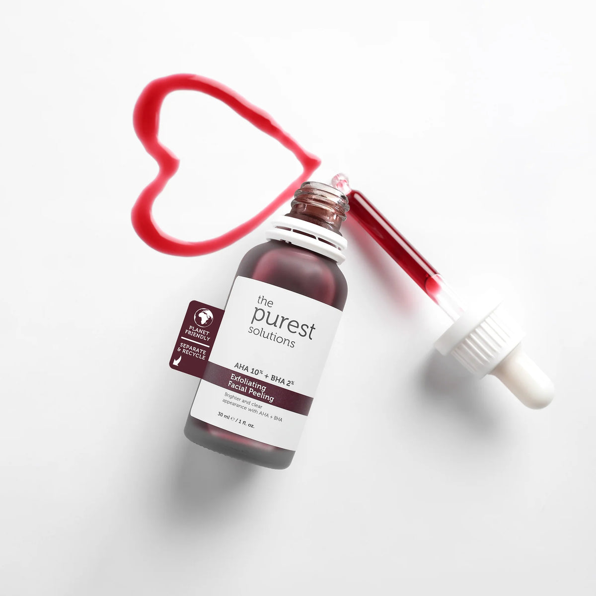 Exfoliating Facial Peeling Solution - AHA 10% + BHA 2% - 30 mL