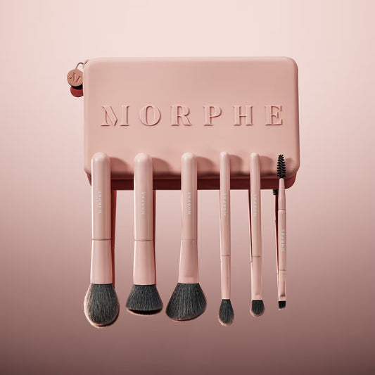 MORPHE Travel Shaping Essentials Bamboo & Charcoal-Infused Travel Brush Set