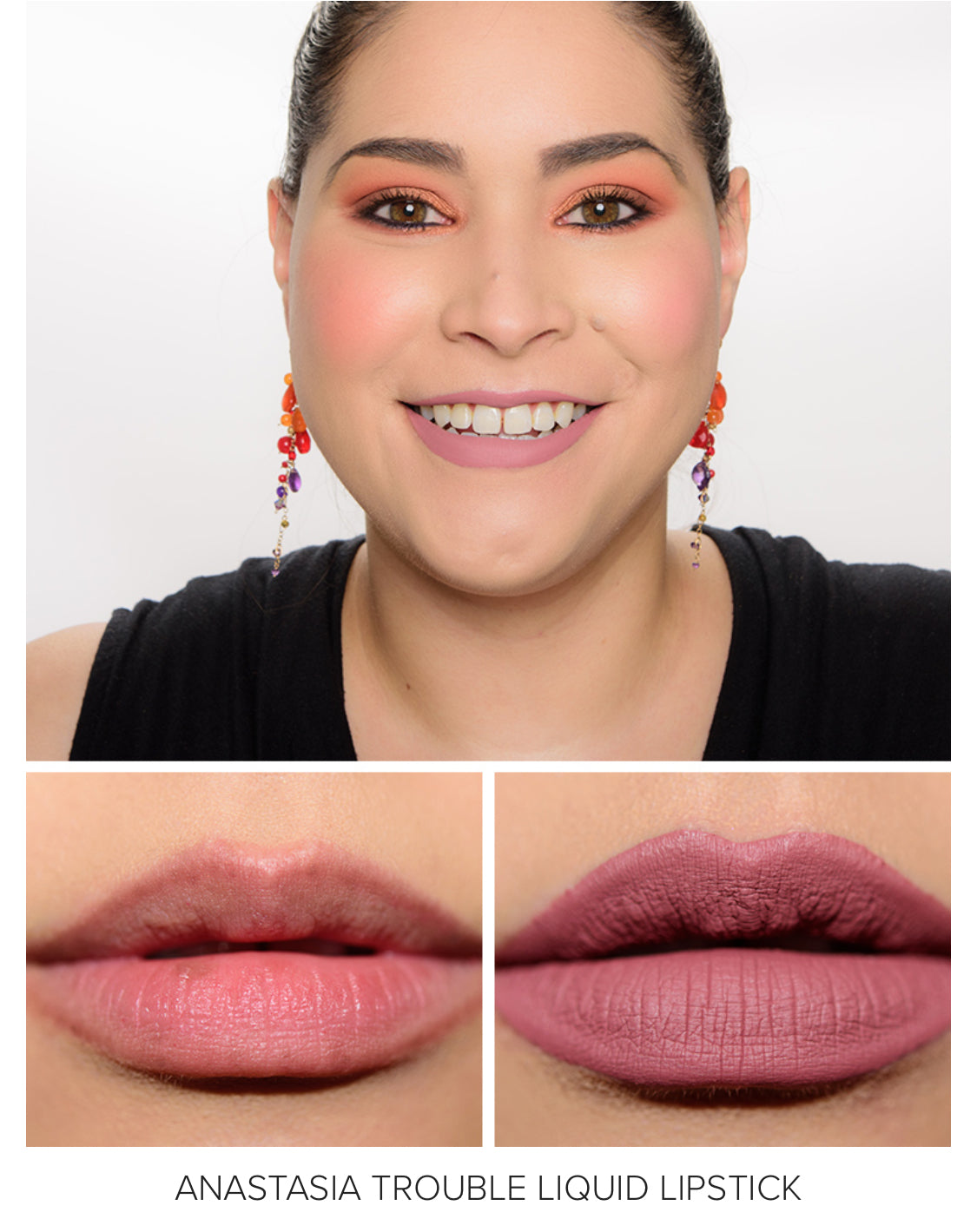 Anastasia Liquid Lipstick - Trouble / Medium mauve
