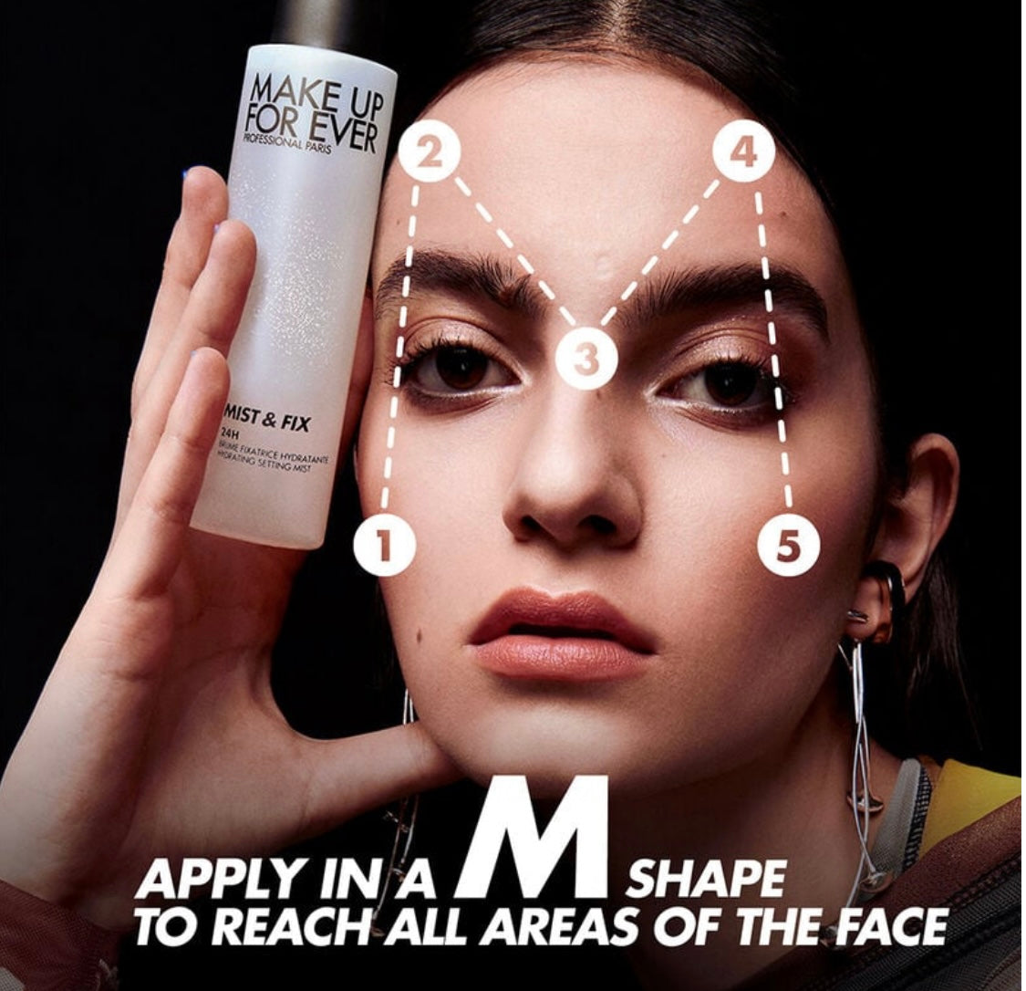 MAKE UP FOR EVER MIST & FIX 24HR HYDRATING SETTING SPRAY (no box)