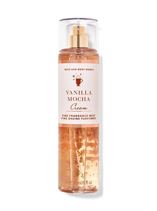 Bath & Body Works Vanilla Mocha Cream Fine Fragrance Mist 8 fl oz / 236 mL