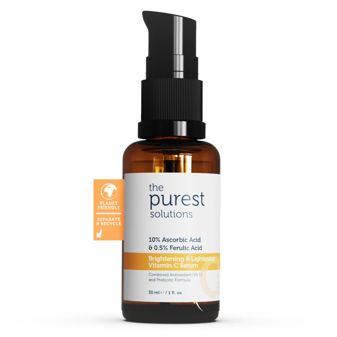 Brightening&Lightening Vitamin C Serum - 10% Ascorbic & 0.5% Ferulic acid - 30mL