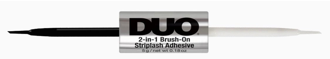DUO 2-in-1 Brush-On Striplash Adhesive, Dark and Clear 5g
