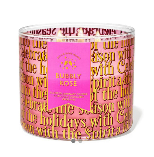 Bath & Body Works Bubbly Rosé 3-Wick Candle