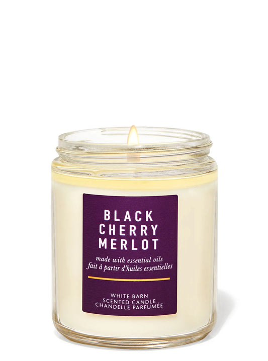 Bath & Body Works Black Cherry Merlot Single Wick Candle