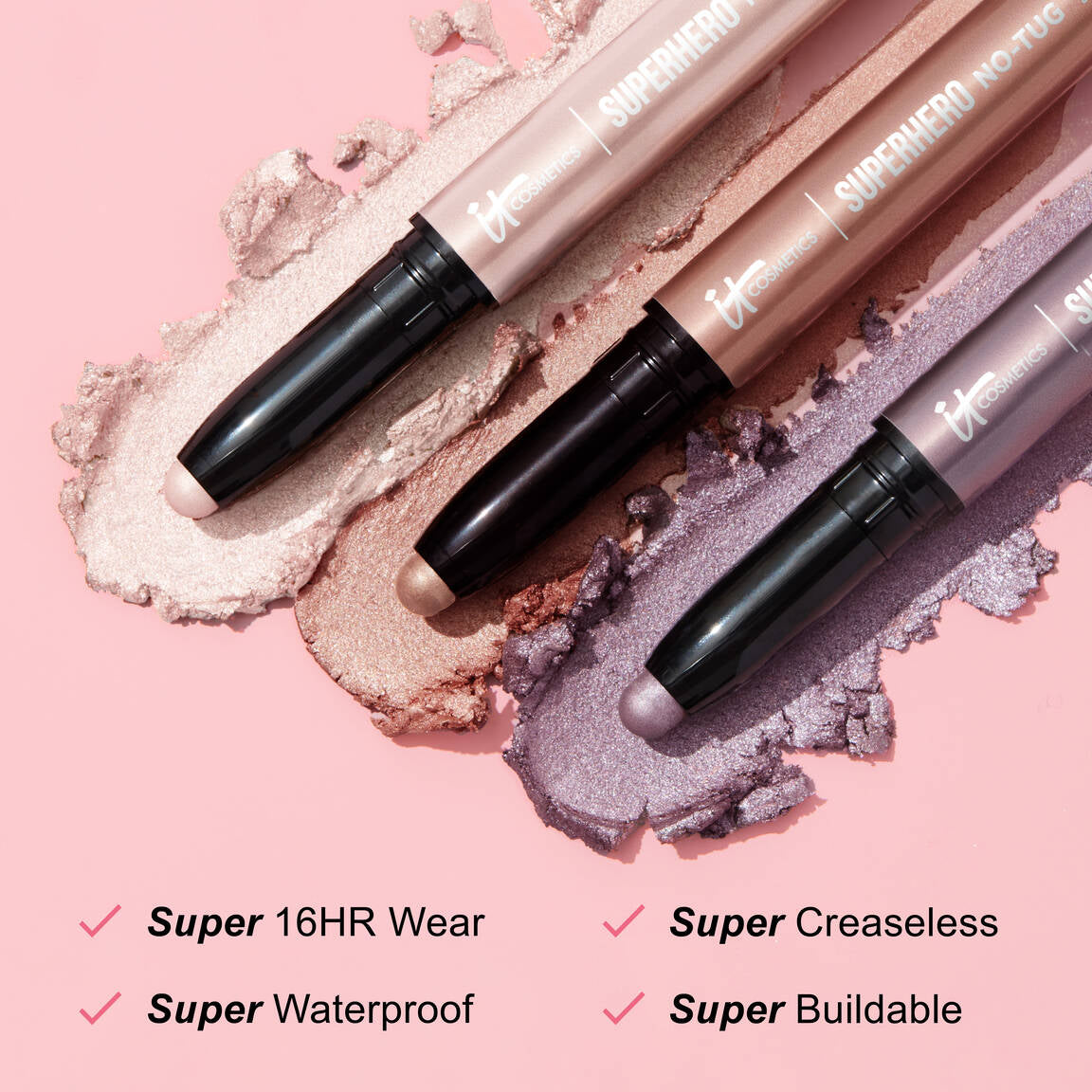 It Cosmetics SUPERHERO NO-TUG WATERPROOF EYESHADOW STICK