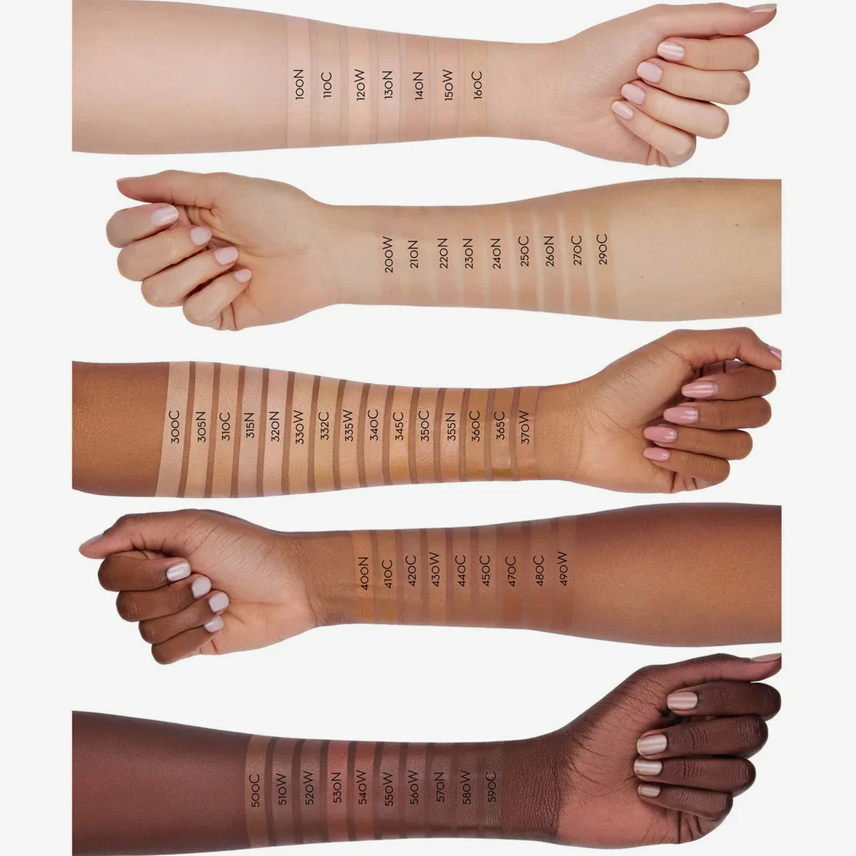 Anastasia Luminous Foundation -130N/Very fair skin with a neutral pink undertone