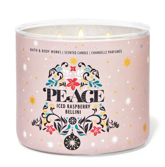 Bath & Body Works Iced Raspberry Bellini 3-Wick Candle