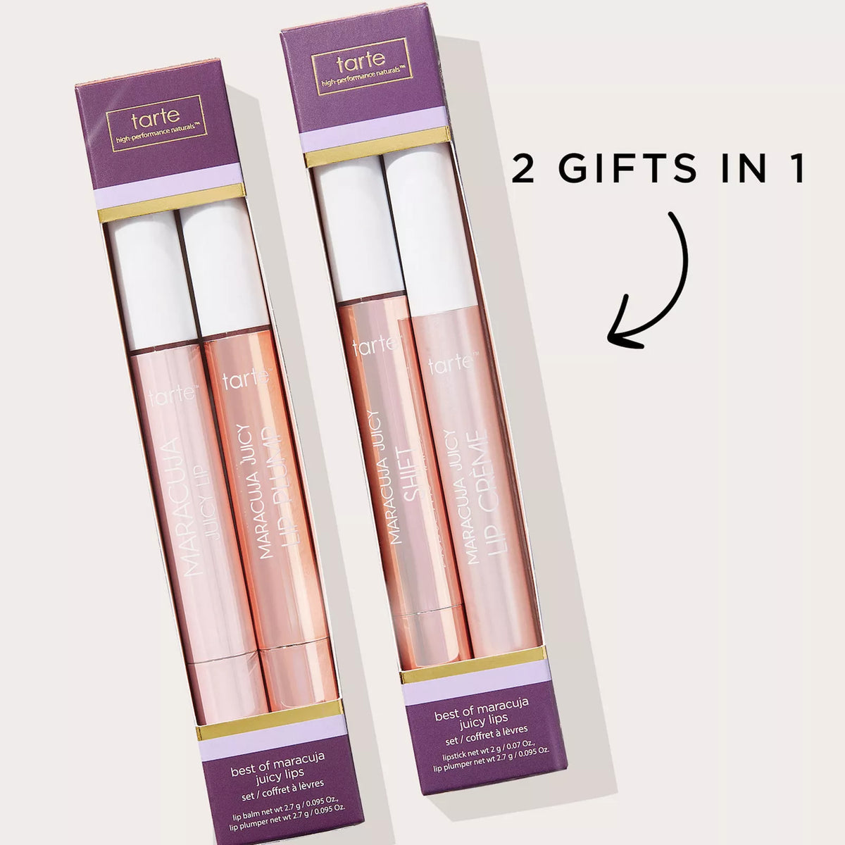 TARTE Best Of Maracuja Juicy Lips Gift Set (Holiday Limited Edition)
