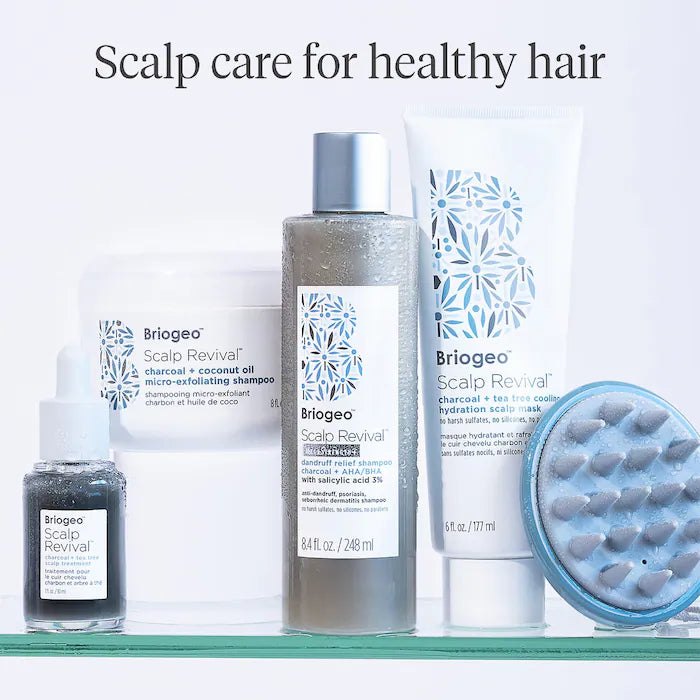 Briogeo Scalp Revival Soothe + Detoxify Travel Set for Dry Itchy, Oily Scalp