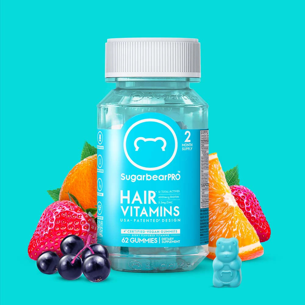 Sugar bear Hair Vitamin Gummies (2 months supply)
