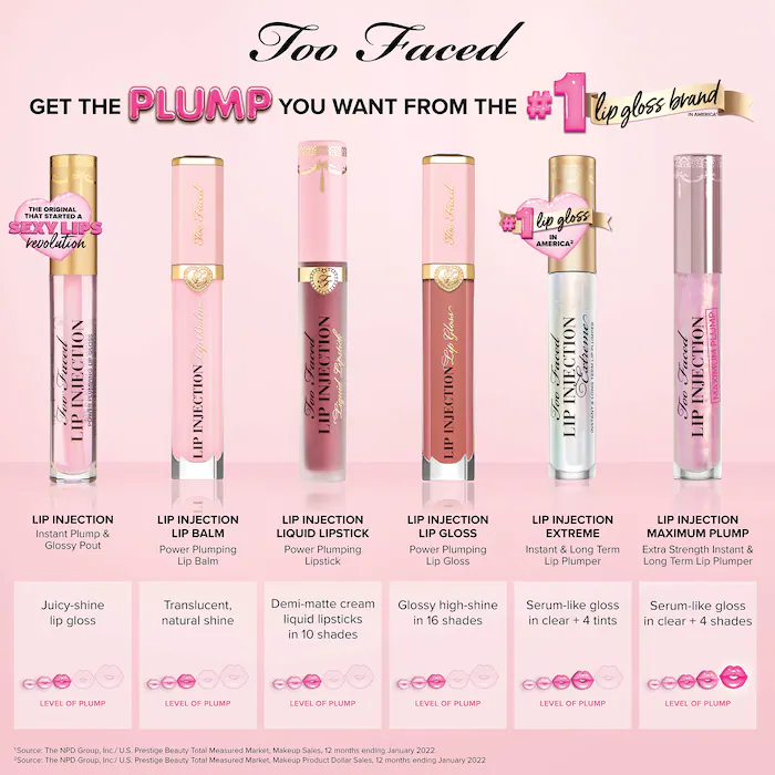 Too faced Lip Injection Extreme Lip Plumper (Original shade)
