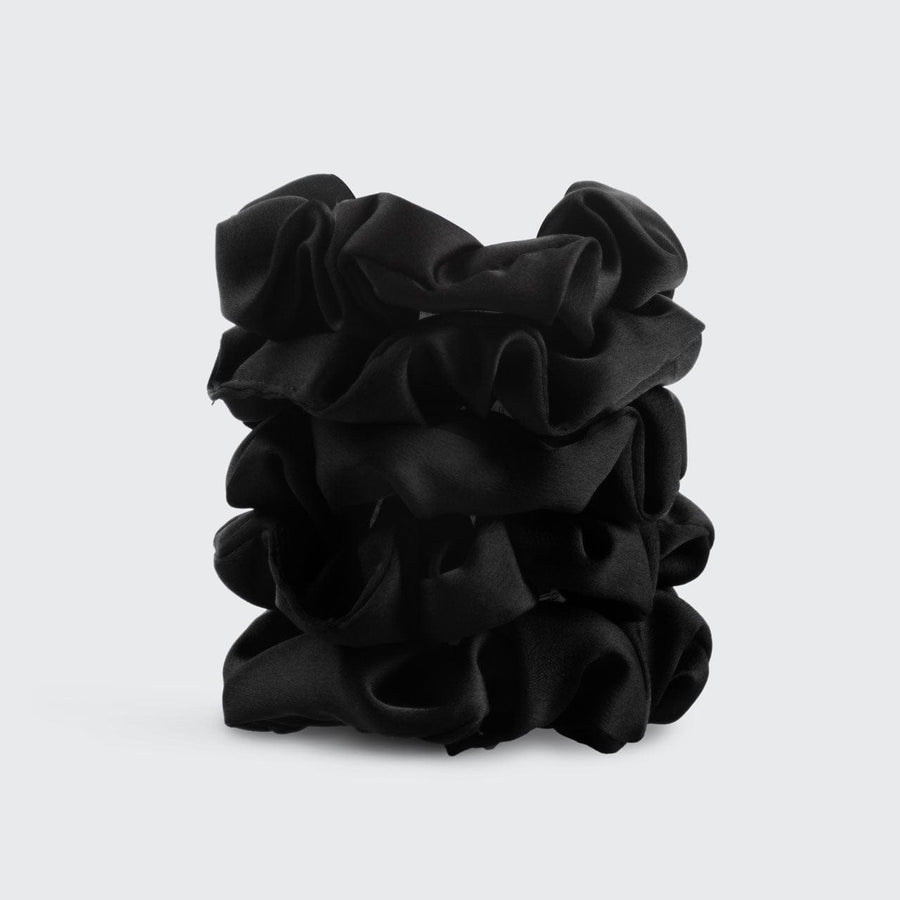 Kitsch Black Satin Sleep Scrunchies 1pc