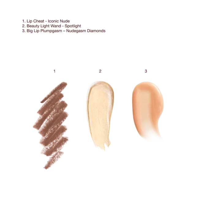 CHARLOTTE TILLBURY SUPER NUDES SPOTLIGHT LIP AND CHEEK KIT
