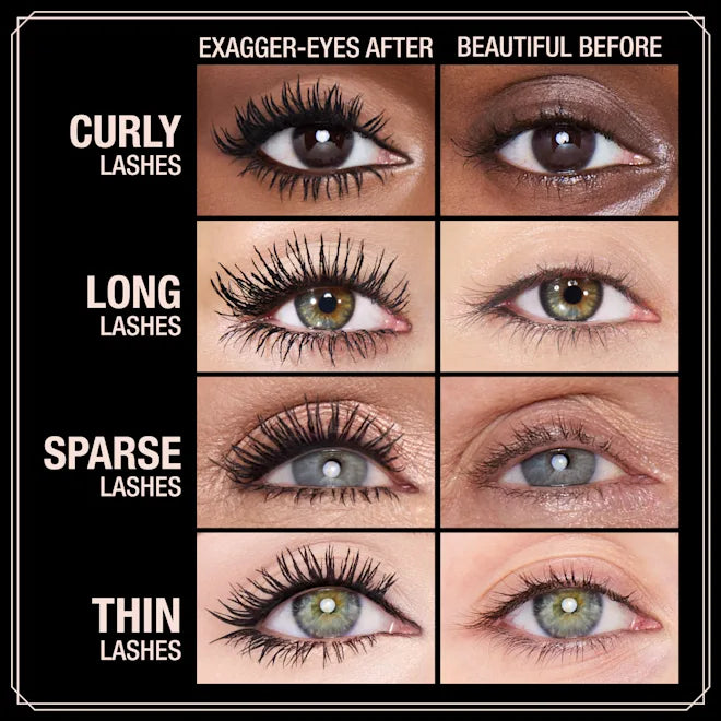 CHARLOTTE TILBURY EXAGGER-EYES VOLUME MASCARA EXAGGER-BLACK 10ML