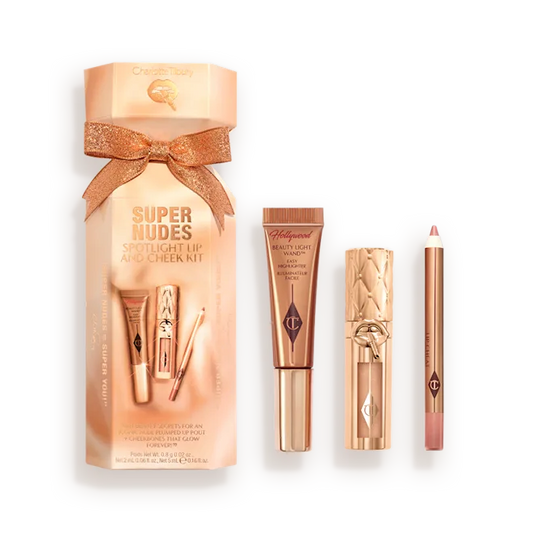 CHARLOTTE TILLBURY SUPER NUDES SPOTLIGHT LIP AND CHEEK KIT