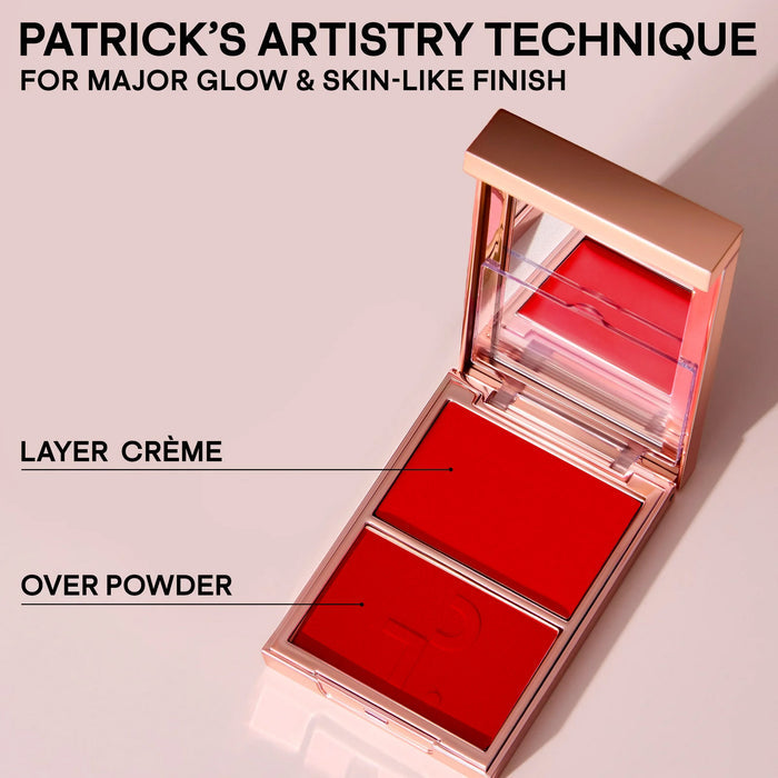 Patrick ta Major Headlines Double-Take Crème & Powder Blush Duo