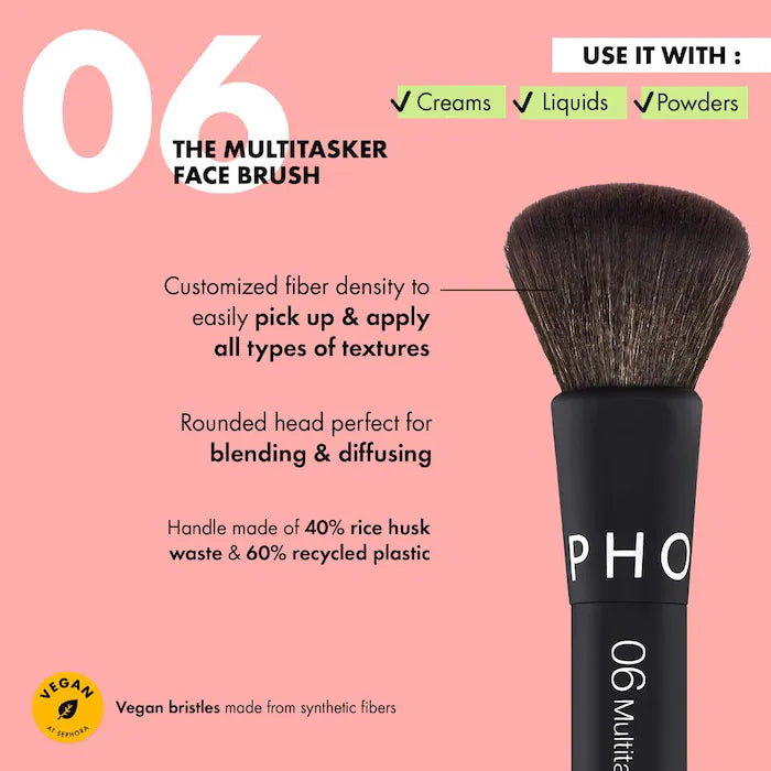 SEPHORA COLLECTION Essential Brush - 06 Multitasker Face