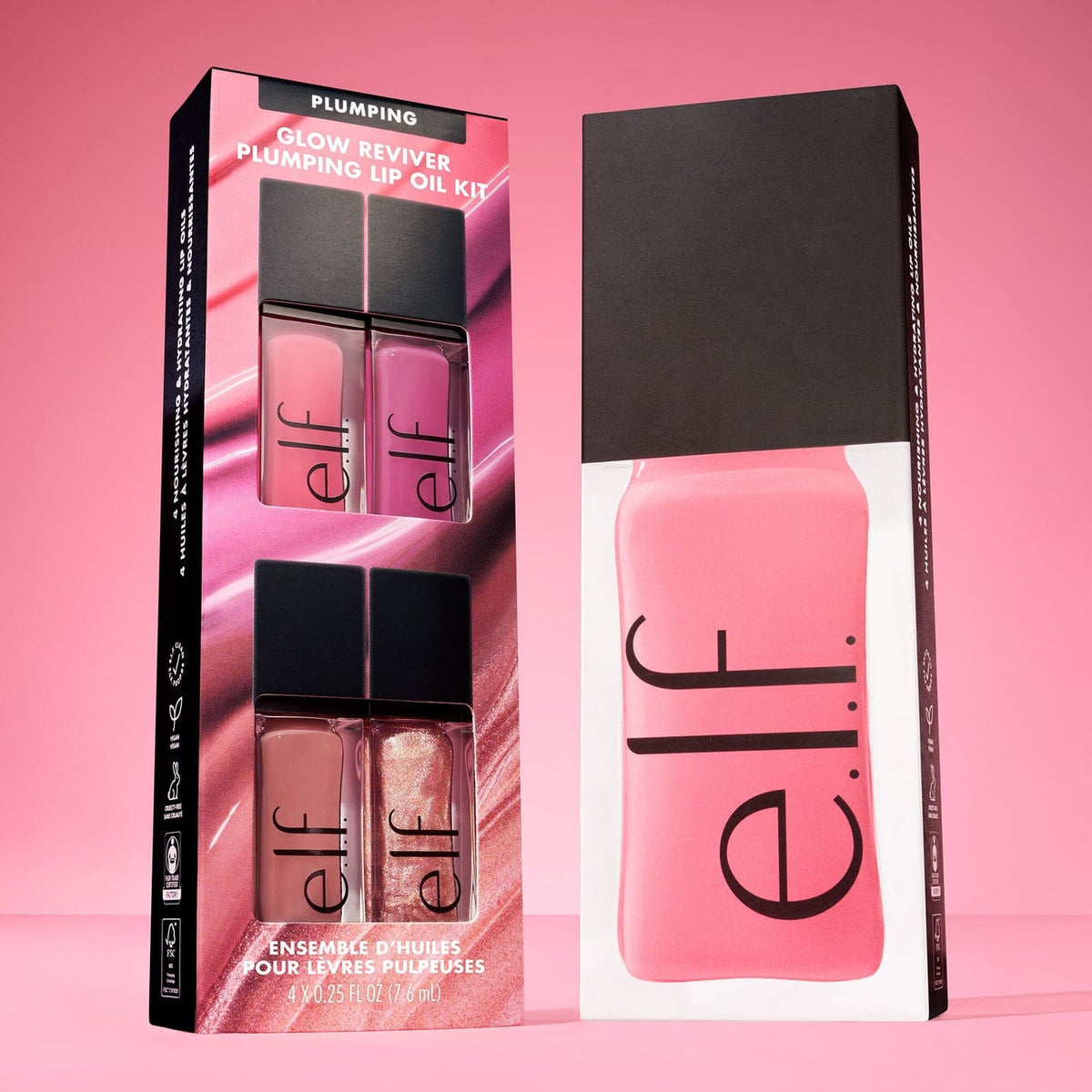 e.l.f Cosmetics Glow Reviver Plumping Lip Oil Kit