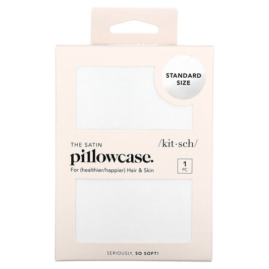 Kitsch The Satin Pillowcase Standard Size Ivory 1 Pillowcase