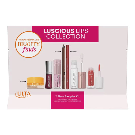 7 Pc ULTA Beauty Finds Luxury Luscious Lips Collection Set, *3 Full Sz*, NIB