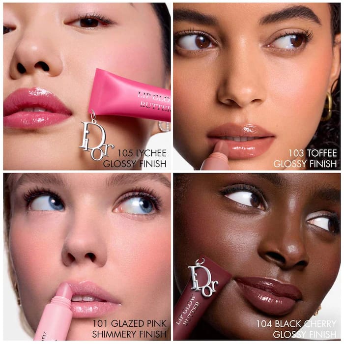 DIOR Lip Glow Butter Hydrating Gloss Balm - Glazed pink