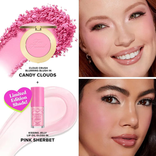 Too Faced Dream A Little Dream Blush & Lip Gloss Set