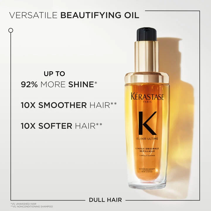 Elixir Ultime Refillable Hydrating Hair OilListen to pronunciation 30ml