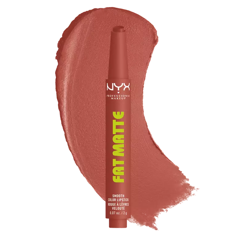 NYX PROFESSIONAL MAKEUP FAT MATTE SMOOTH COLOR LIPSTICK