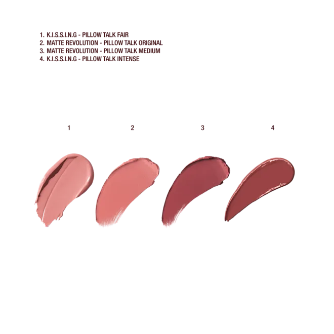 Charlotte Tilbury K.I.S.S.I.N.G Satin Shine Lipstick Shade-Pillow Talk Fair