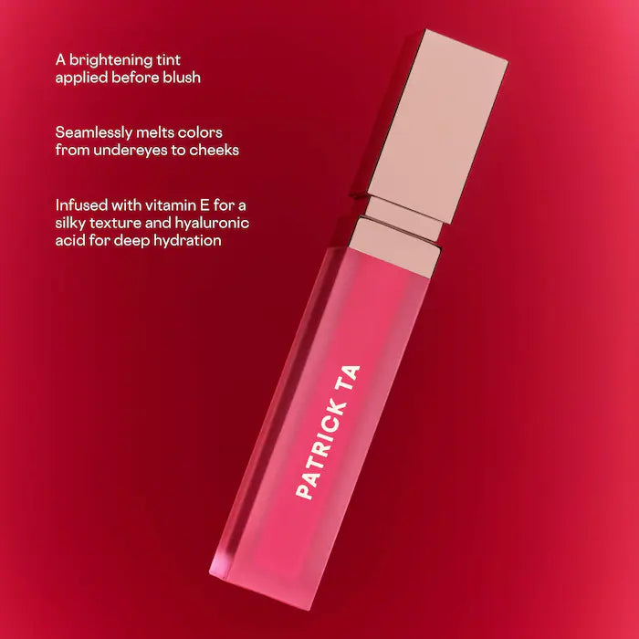 PATRICK TA 
Liquid Transition Brightening Blush