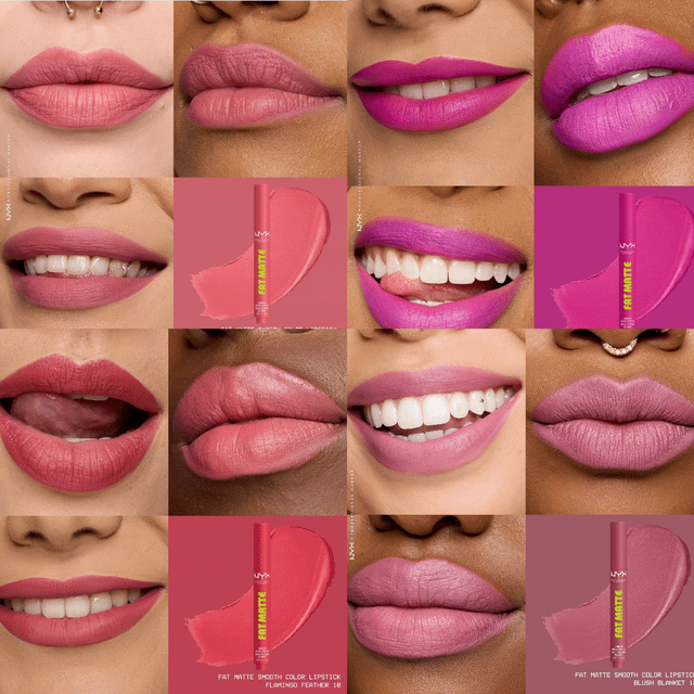 NYX PROFESSIONAL MAKEUP FAT MATTE SMOOTH COLOR LIPSTICK