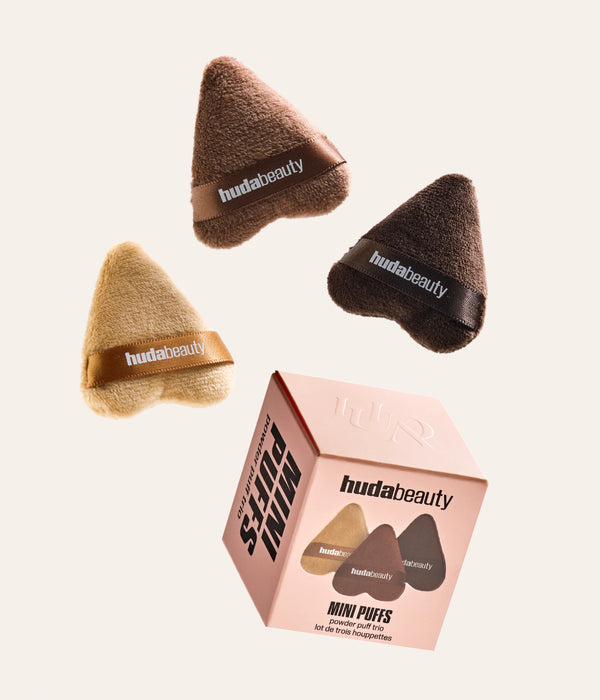 HUDA BEAUTY MINI PUFFS POWDER PUFF TRIO