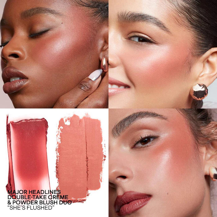 Patrick ta Major Headlines Double-Take Crème & Powder Blush Duo