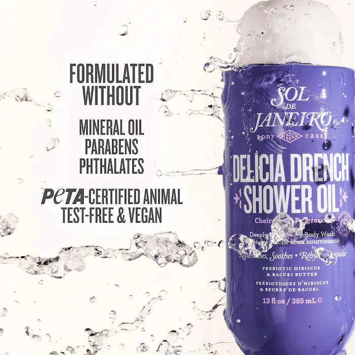 Sol de Janeiro 
Delícia Drench™ Moisturizing Shower Oil for Dry Skin 385ml