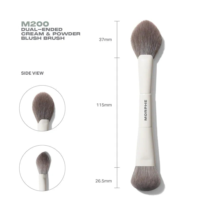 Morphe 
M200 Dual-Ended Cream & Powder Blush Brush