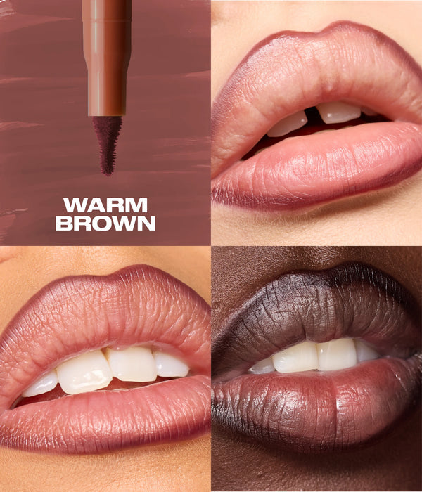 HUDA BEAUTY KISS ME LIP DUO SET – WARM PEACH